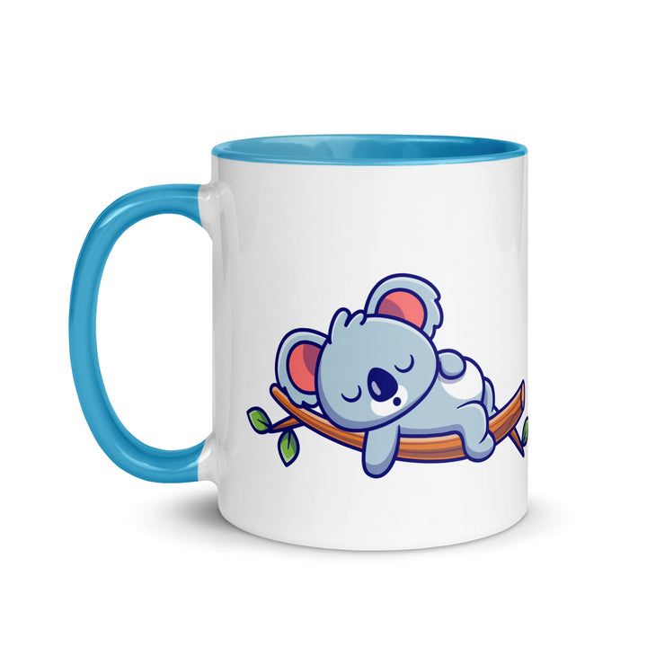 Very Tired Koala Mug with Color Inside - ArtyKoala