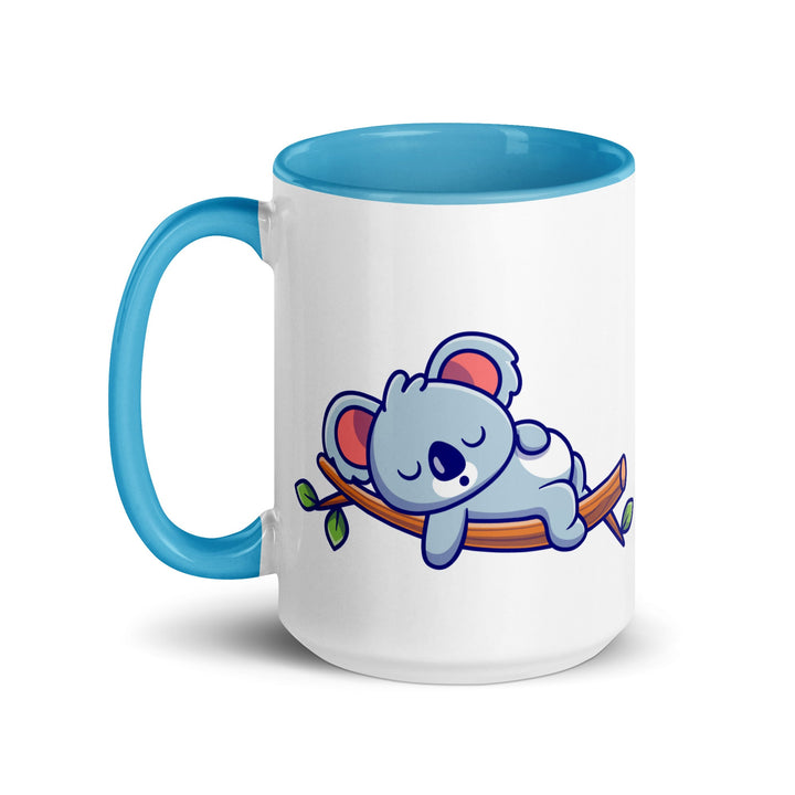 Very Tired Koala Mug with Color Inside - ArtyKoala