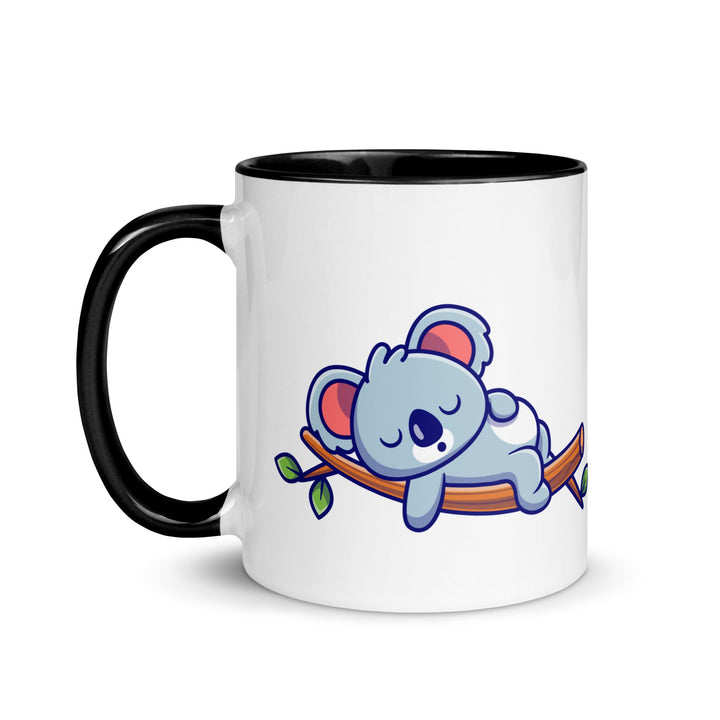 Very Tired Koala Mug with Color Inside - ArtyKoala