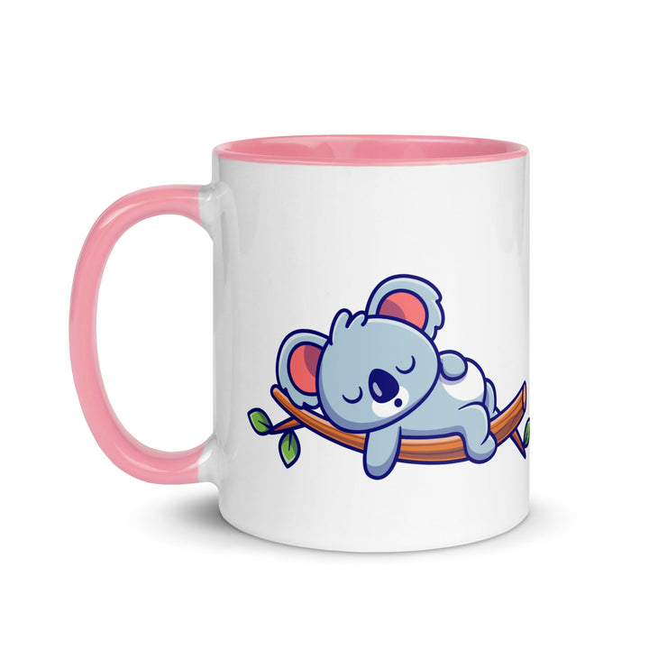 Very Tired Koala Mug with Color Inside - ArtyKoala