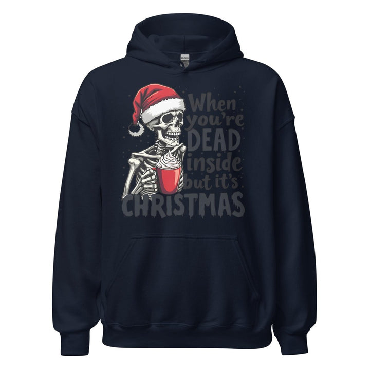 When You're Dead Graphic Hoodie - Navy - S - ArtyKoala