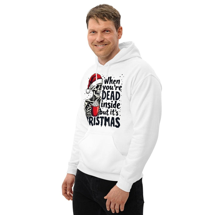 When You're Dead Graphic Hoodie - White - S - ArtyKoala
