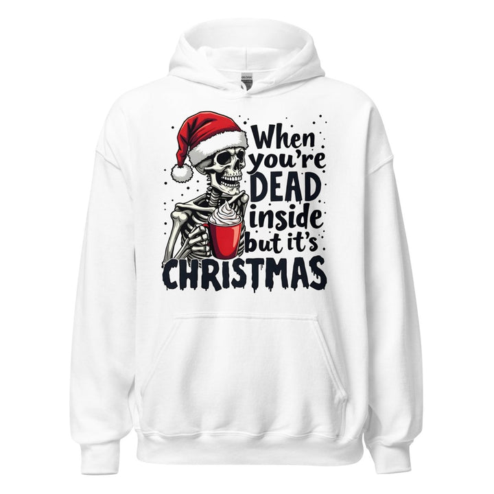 When You're Dead Graphic Hoodie - White - S - ArtyKoala