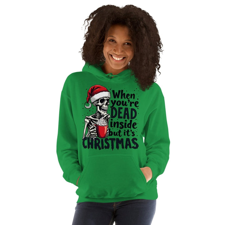 When You're Dead Graphic Hoodie - Irish Green - S - ArtyKoala