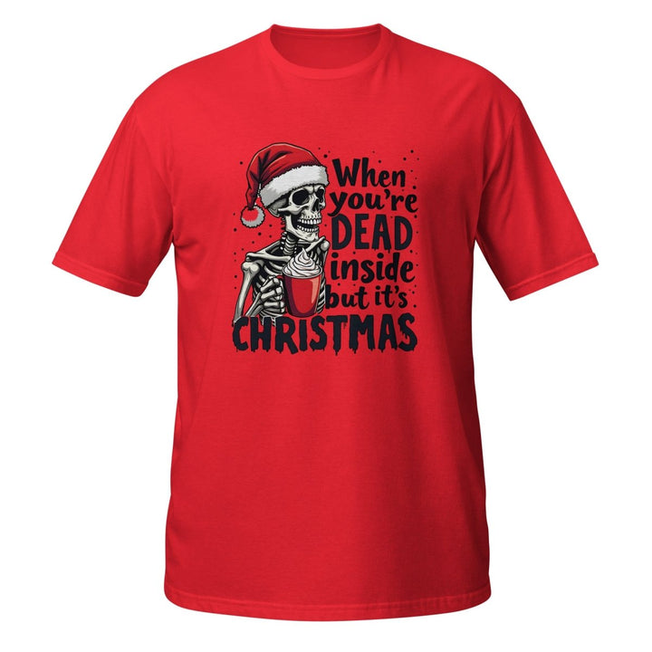 When You're Dead Graphic Tee - Red - S - ArtyKoala