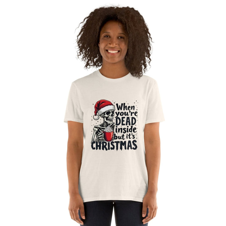 When You're Dead Graphic Tee - Natural - S - ArtyKoala