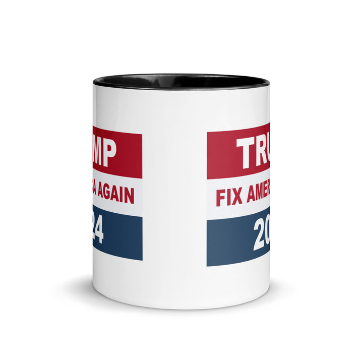 Tump Fix America Again 2024 Mug with Color Inside - ArtyKoala