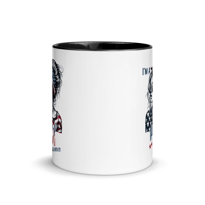 I'm A Trump Girl Deal With It Mug with Color Inside - ArtyKoala