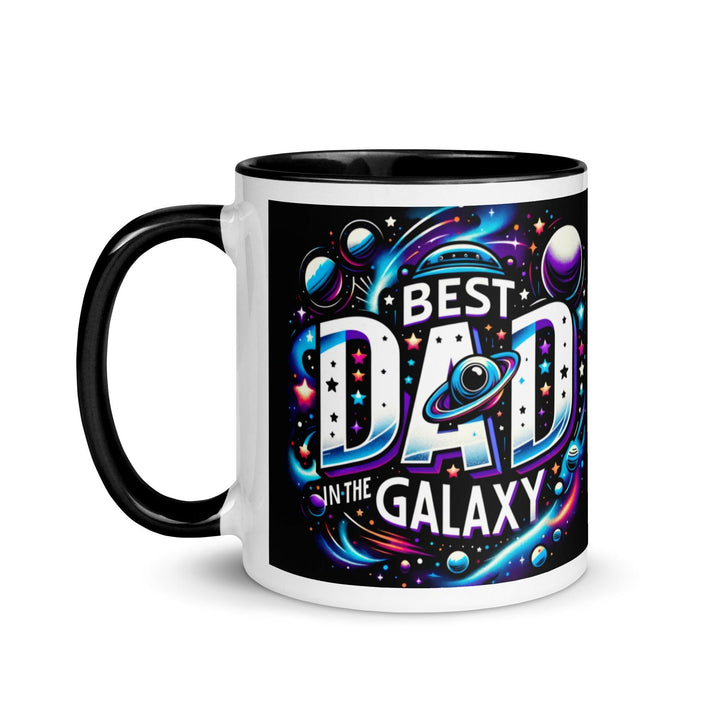 Best Dad In The Galaxy Mug with Color Inside - ArtyKoala