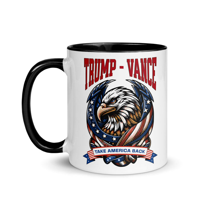 Trump Vance Take Amerca Back Mug with Color Inside - ArtyKoala