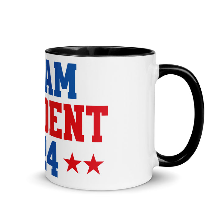 Madam President 2024 Mug with Color Inside - Black / 11 oz - ArtyKoala