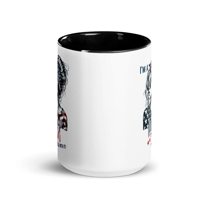 I'm A Trump Girl Deal With It Mug with Color Inside - ArtyKoala