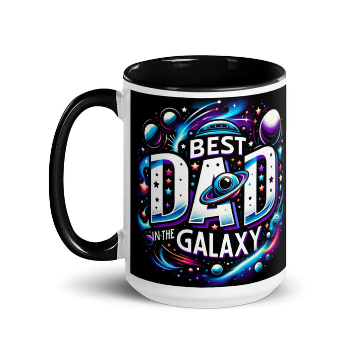 Best Dad In The Galaxy Mug with Color Inside - ArtyKoala