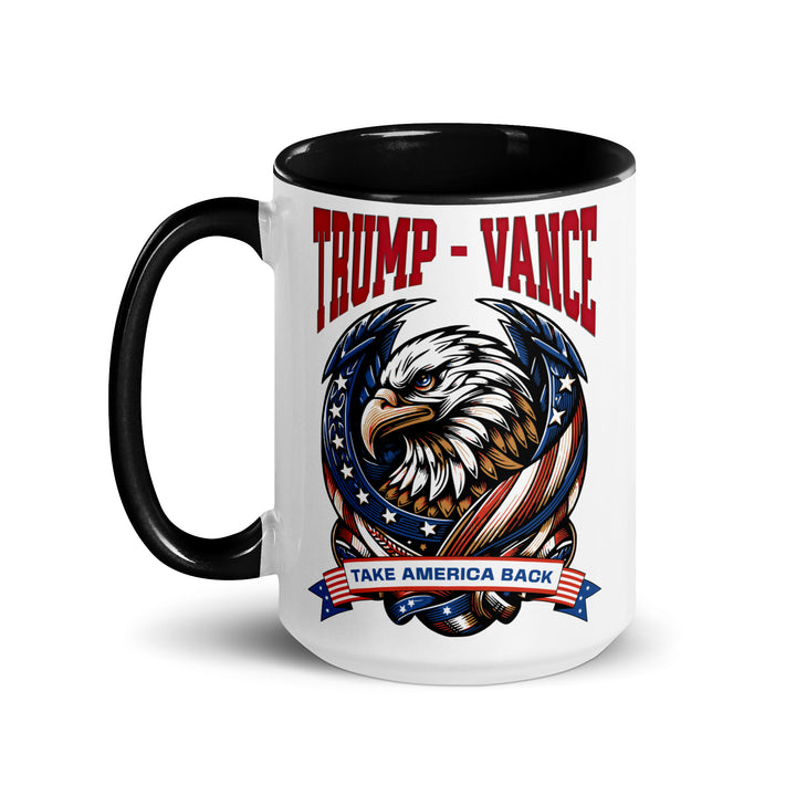 Trump Vance Take Amerca Back Mug with Color Inside - ArtyKoala