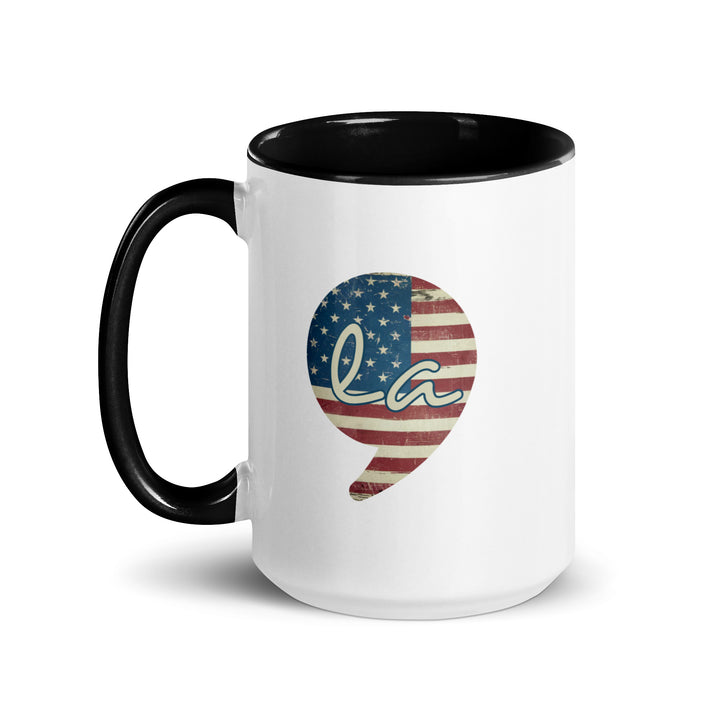 USA Comma La Mug with Color Inside - ArtyKoala