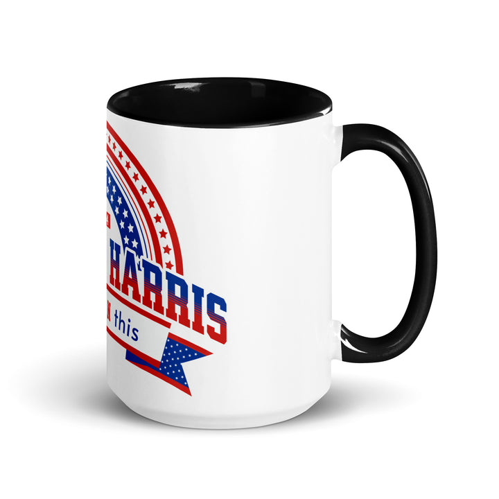 Harris Let's Win This Mug with Color Inside - Black / 15 oz - ArtyKoala