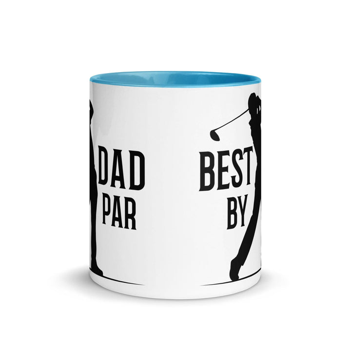 Best Dad By Par Mug with Color Inside - ArtyKoala