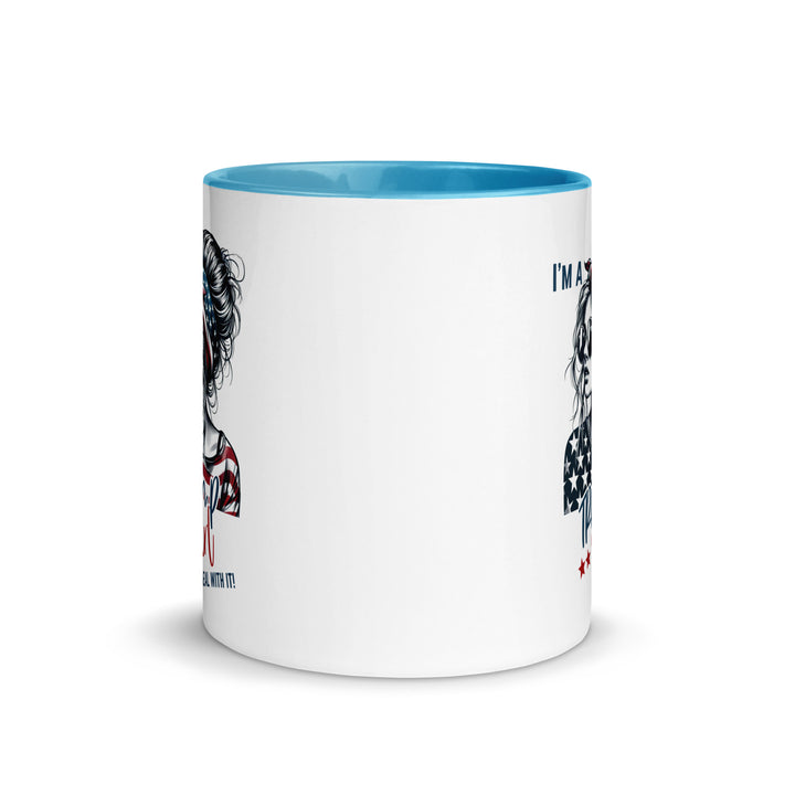 I'm A Trump Girl Deal With It Mug with Color Inside - ArtyKoala