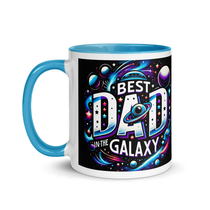 Best Dad In The Galaxy Mug with Color Inside - ArtyKoala