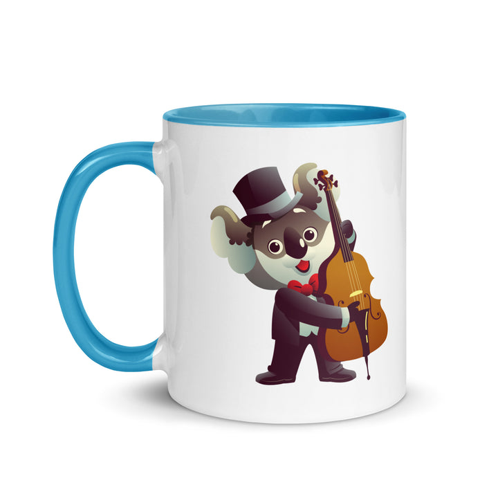 Koala Musicians Contra Bass Mug with Color Inside - ArtyKoala