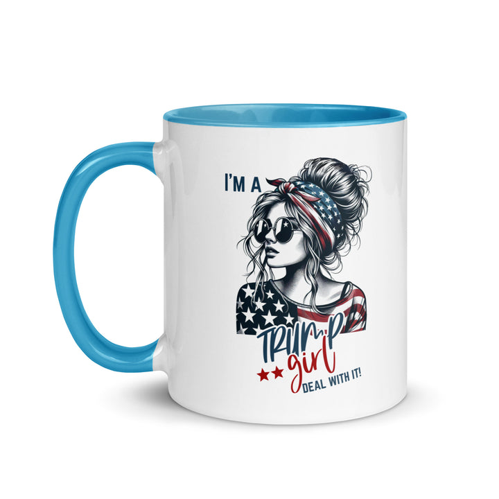 I'm A Trump Girl Deal With It Mug with Color Inside - ArtyKoala