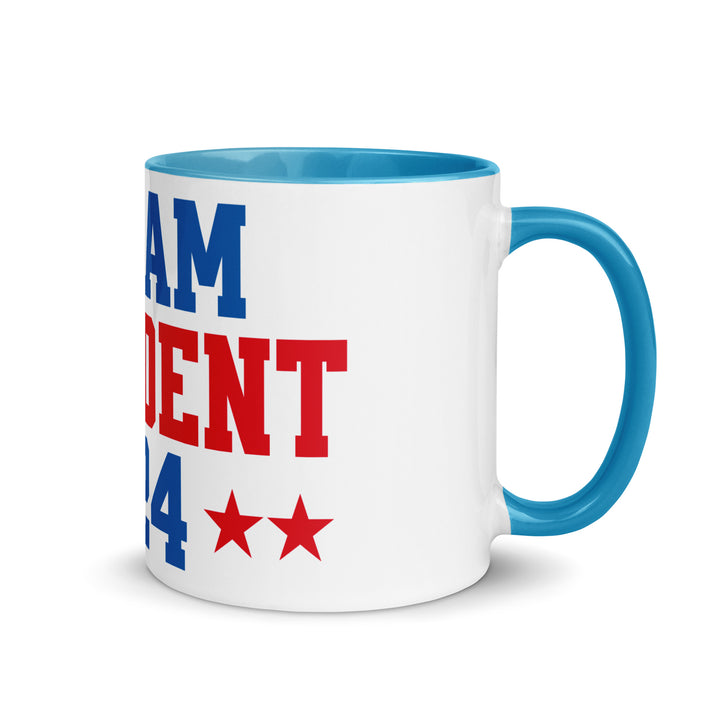 Madam President 2024 Mug with Color Inside - Blue / 11 oz - ArtyKoala