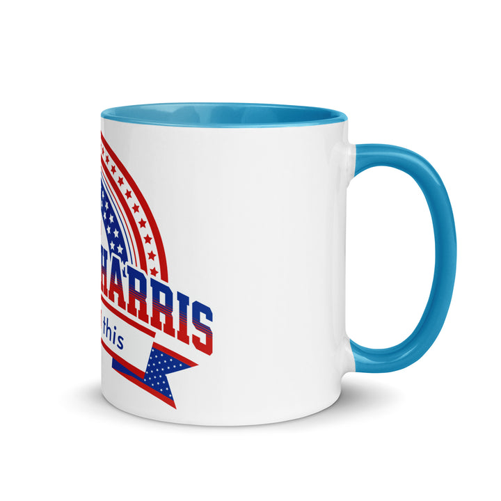 Harris Let's Win This Mug with Color Inside - Blue / 11 oz - ArtyKoala