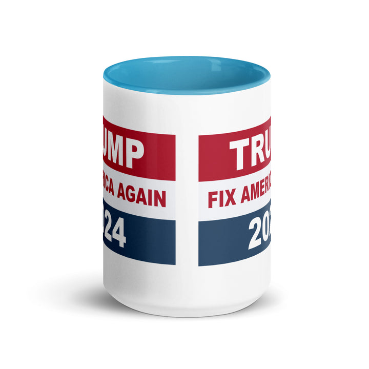 Tump Fix America Again 2024 Mug with Color Inside - ArtyKoala