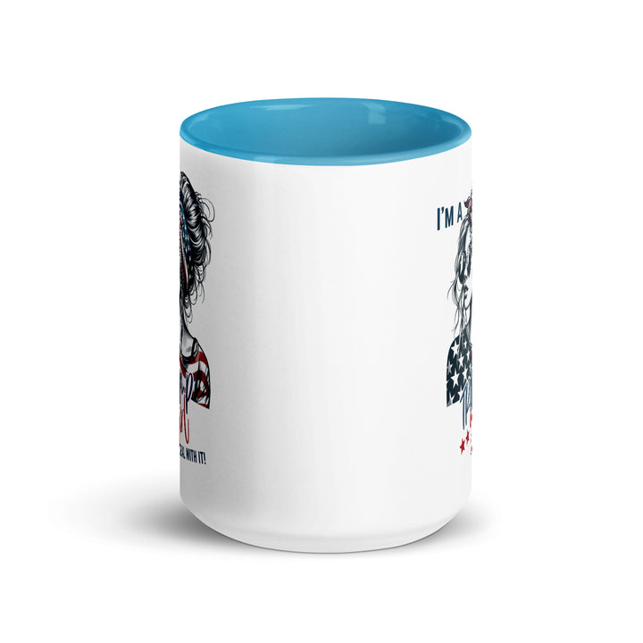 I'm A Trump Girl Deal With It Mug with Color Inside - ArtyKoala