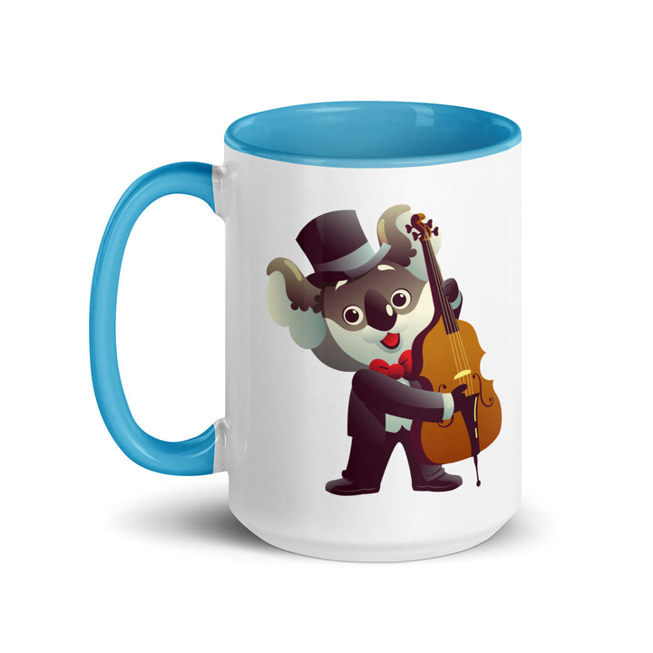 Koala Musicians Contra Bass Mug with Color Inside - ArtyKoala