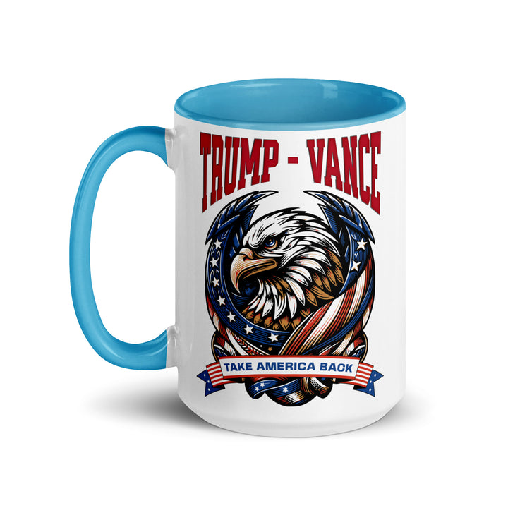 Trump Vance Take Amerca Back Mug with Color Inside - ArtyKoala