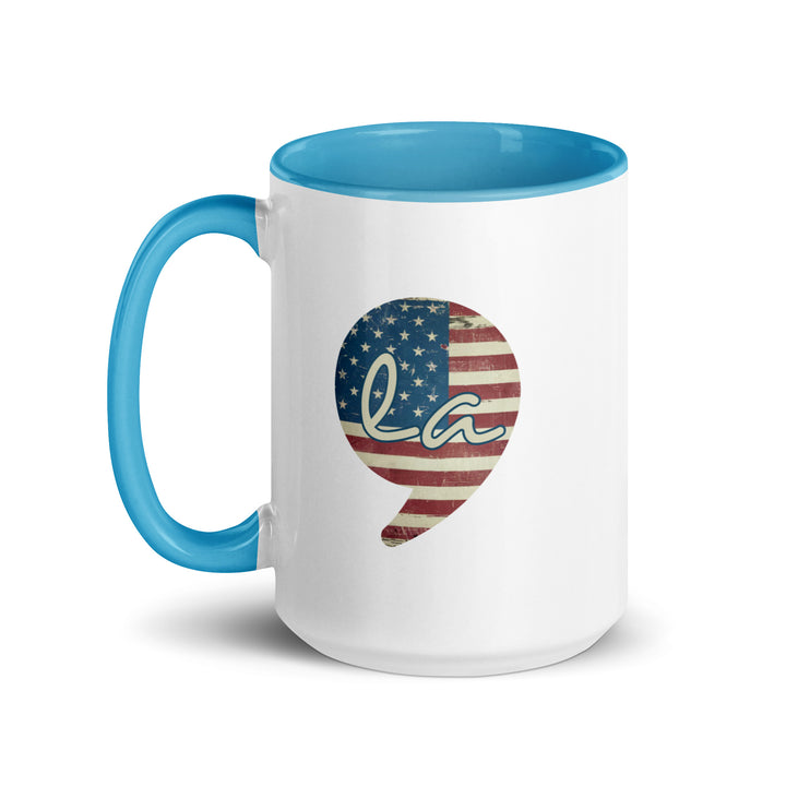 USA Comma La Mug with Color Inside - ArtyKoala