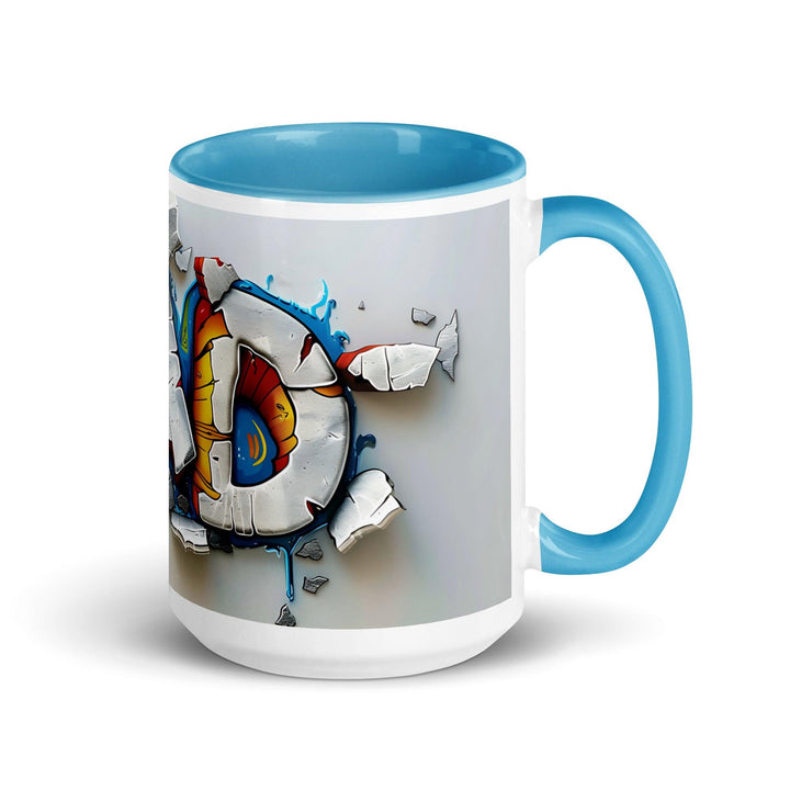 Dad Mug with Color Inside - Blue / 15 oz - ArtyKoala