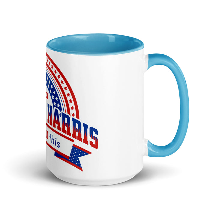 Harris Let's Win This Mug with Color Inside - Blue / 15 oz - ArtyKoala