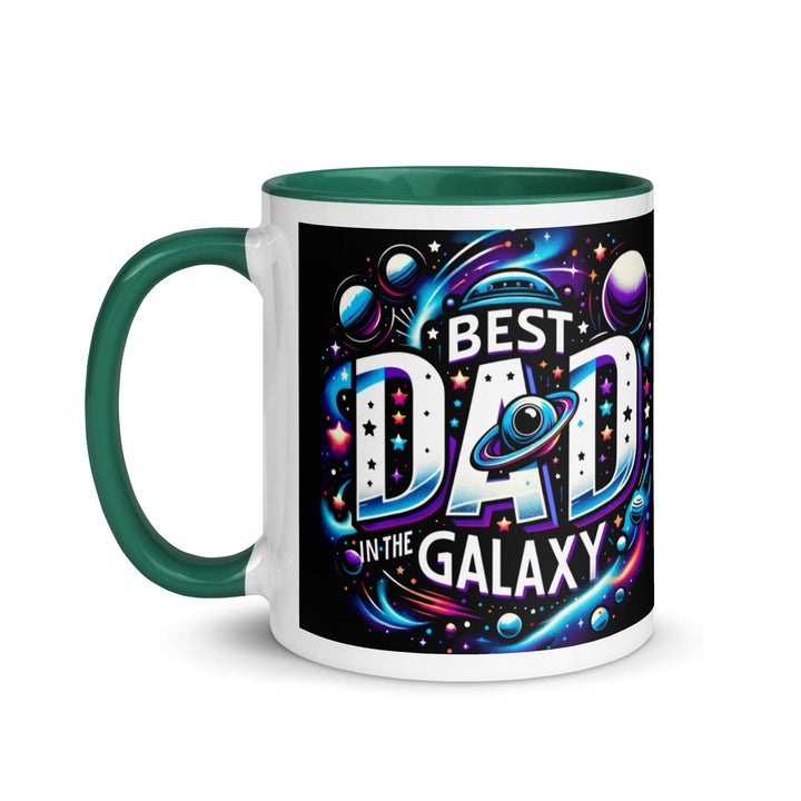 Best Dad In The Galaxy Mug with Color Inside - ArtyKoala