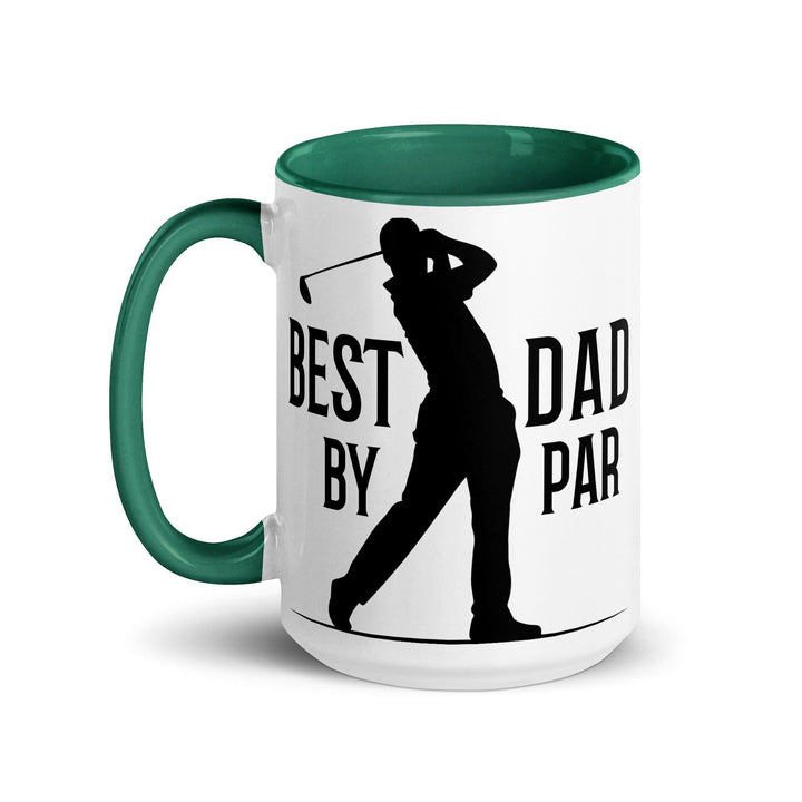 Best Dad By Par Mug with Color Inside - ArtyKoala