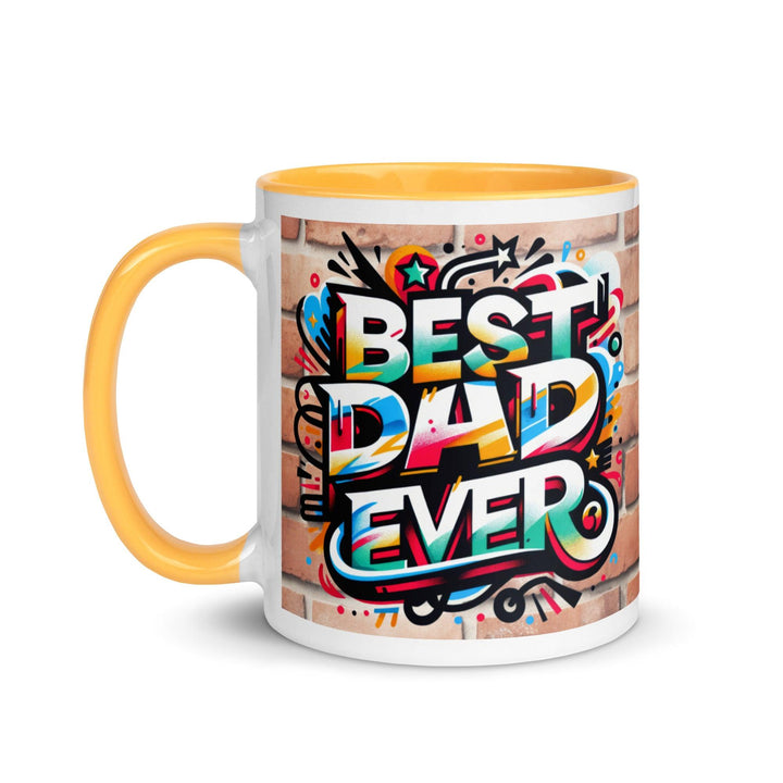 Best Dad Ever Mug with Color Inside - ArtyKoala