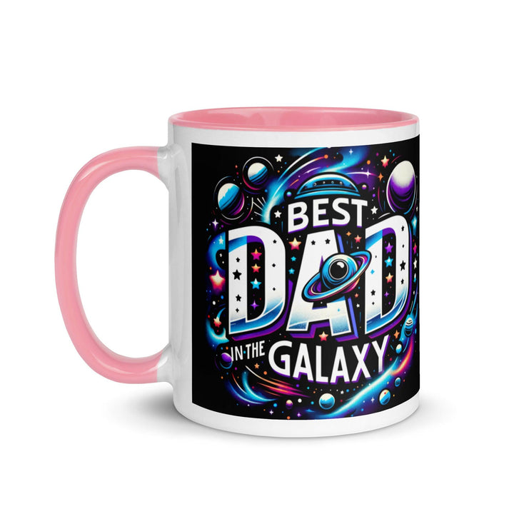 Best Dad In The Galaxy Mug with Color Inside - ArtyKoala