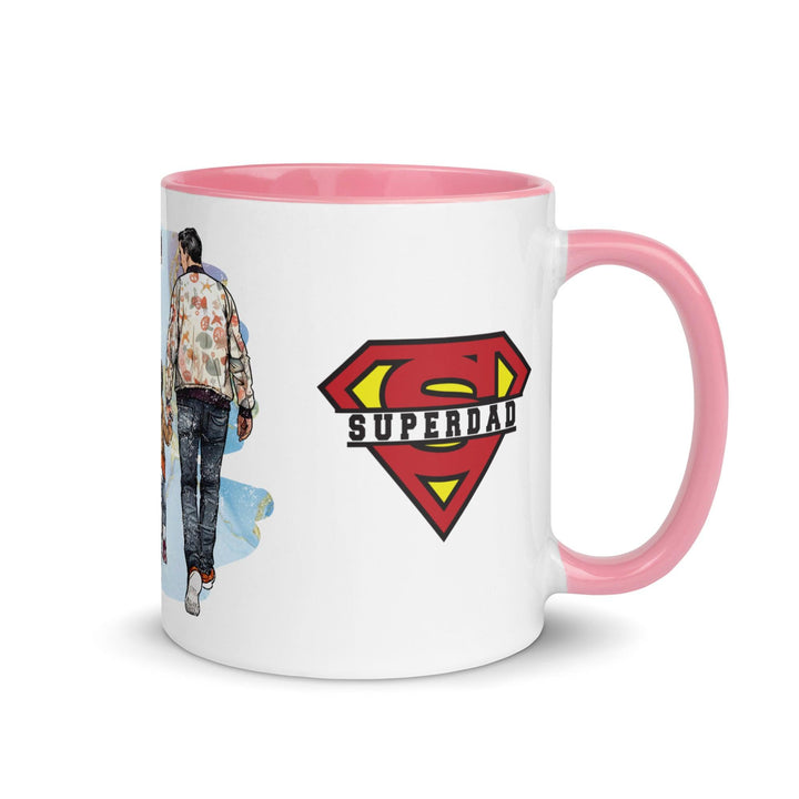 Best Dad Ever Mug With Color Inside - Pink / 11 oz - ArtyKoala