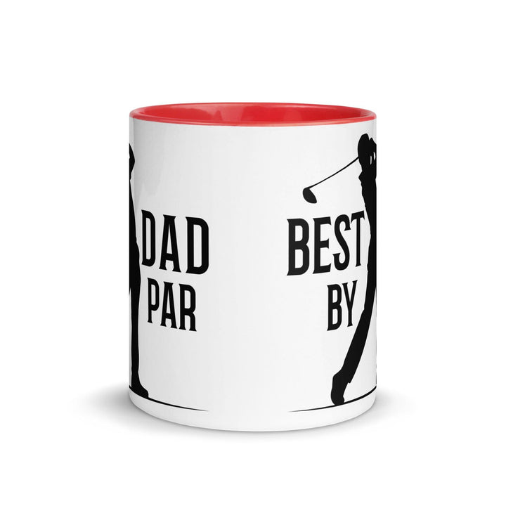 Best Dad By Par Mug with Color Inside - ArtyKoala