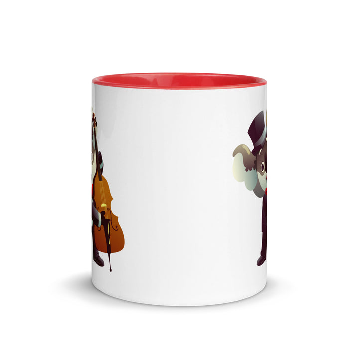 Koala Musicians Contra Bass Mug with Color Inside - ArtyKoala