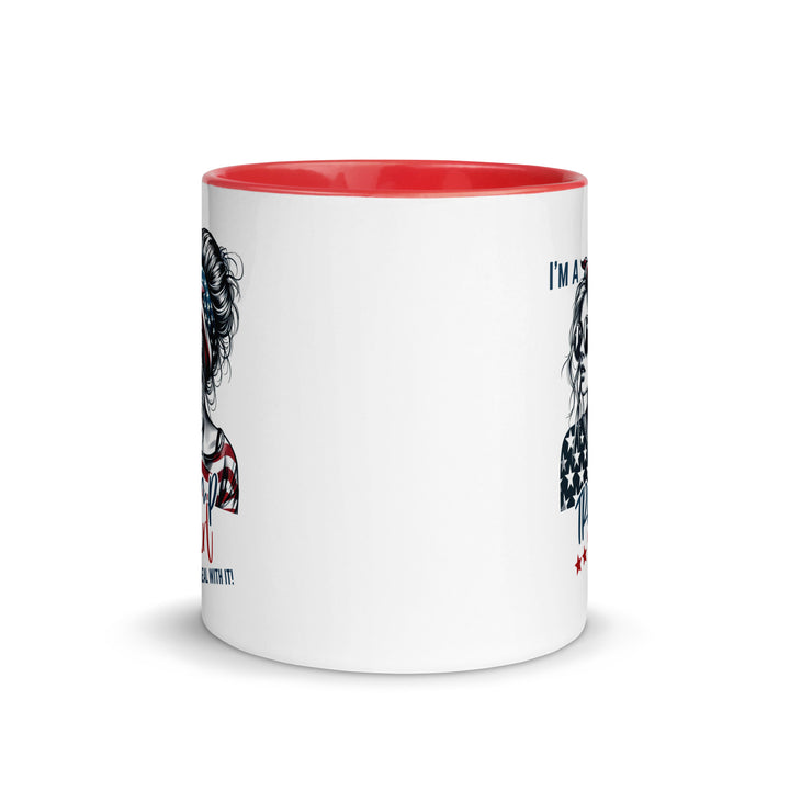 I'm A Trump Girl Deal With It Mug with Color Inside - ArtyKoala