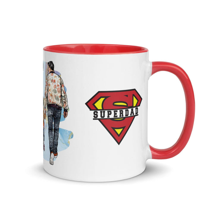 Best Dad Ever Mug With Color Inside - Red / 11 oz - ArtyKoala