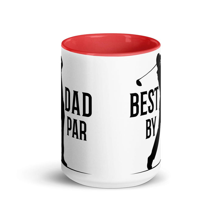 Best Dad By Par Mug with Color Inside - ArtyKoala