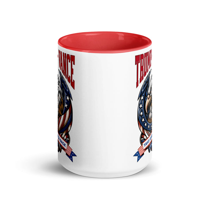 Trump Vance Take Amerca Back Mug with Color Inside - ArtyKoala