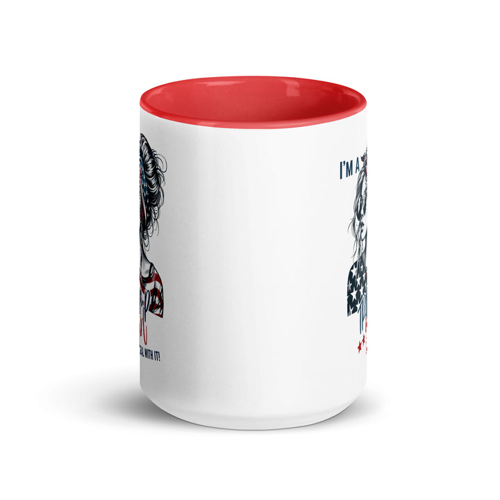 I'm A Trump Girl Deal With It Mug with Color Inside - ArtyKoala