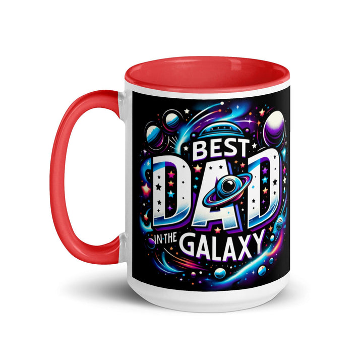 Best Dad In The Galaxy Mug with Color Inside - ArtyKoala