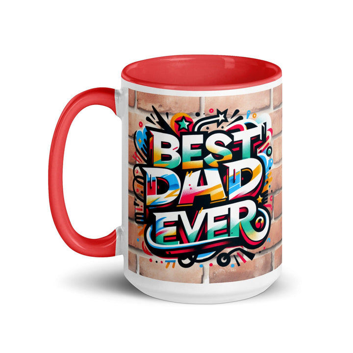 Best Dad Ever Mug with Color Inside - ArtyKoala