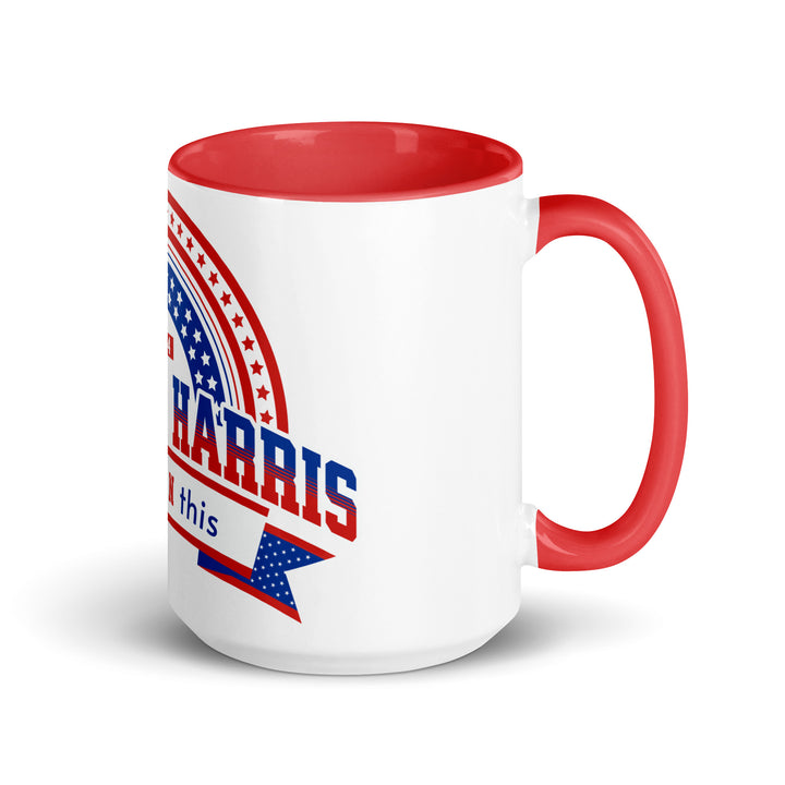 Harris Let's Win This Mug with Color Inside - Red / 15 oz - ArtyKoala