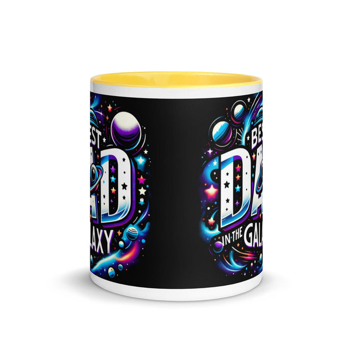 Best Dad In The Galaxy Mug with Color Inside - ArtyKoala